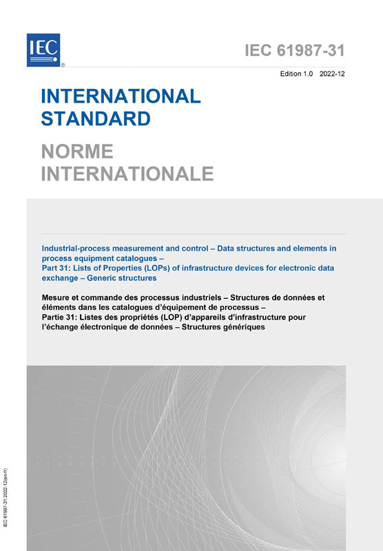 Cover IEC 61987-31:2022